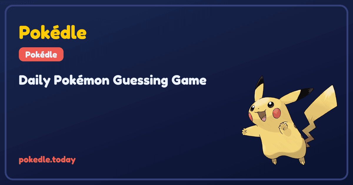 Pokédle - Daily Pokémon Guessing Game product preview for startup listing on Aura++