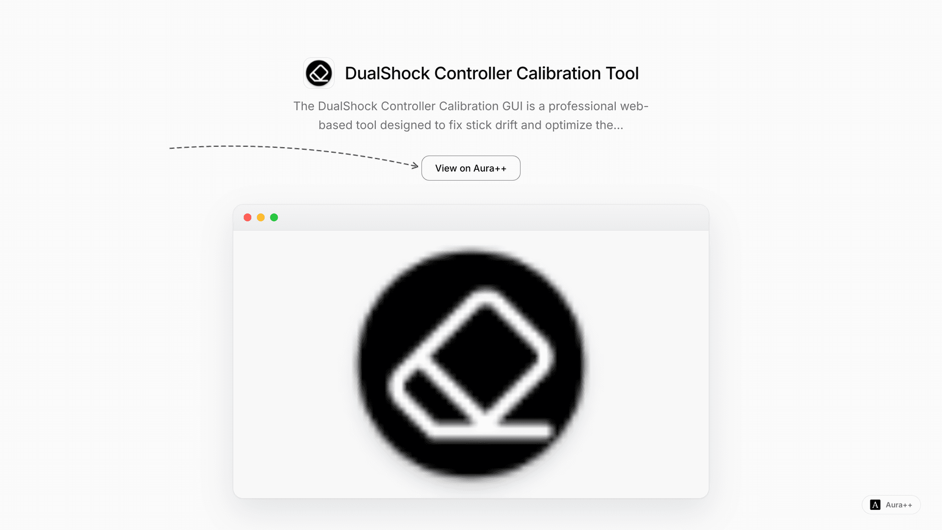 DualShock Controller Calibration Tool launch story featured image on Aura++