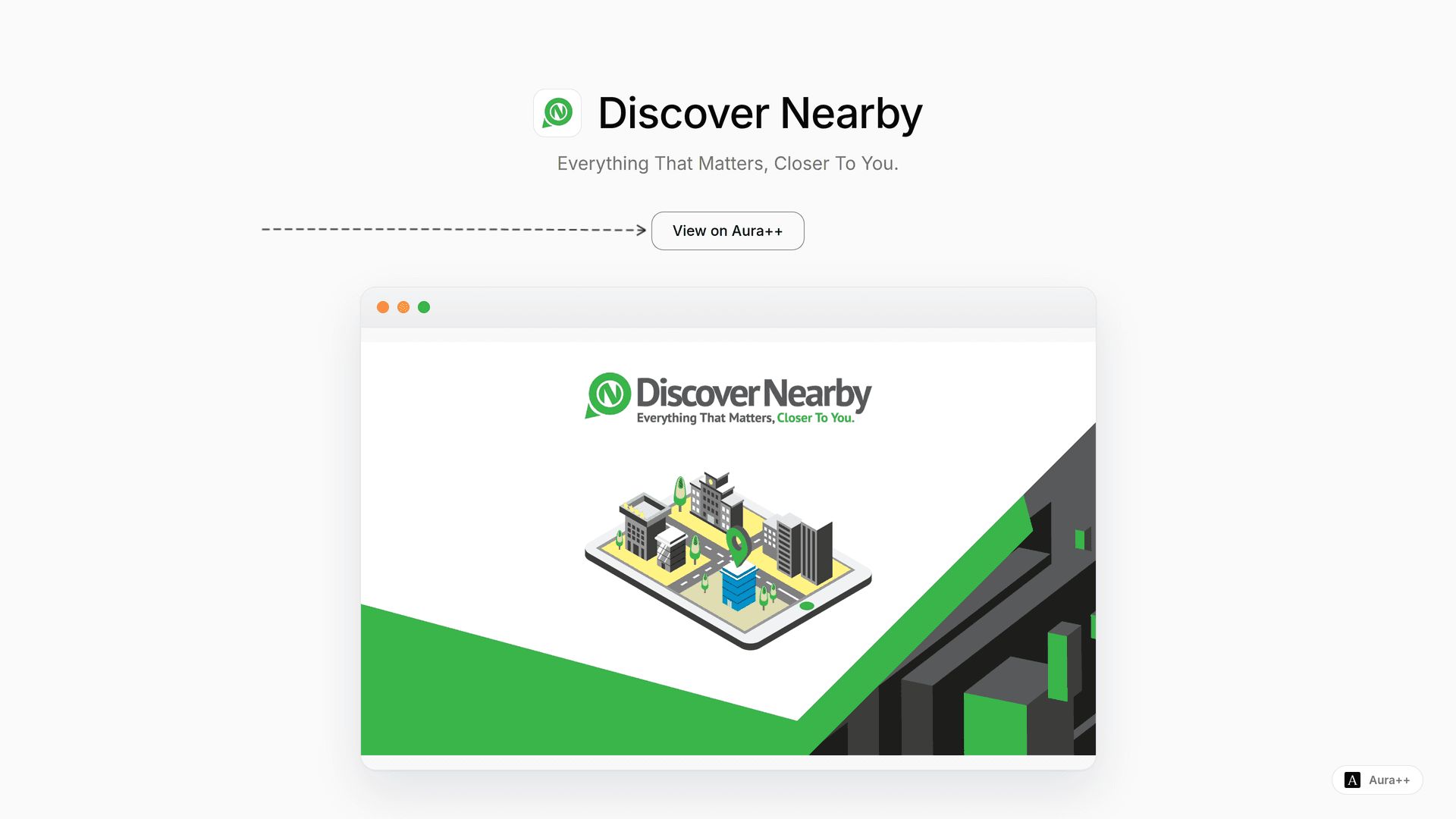 Discover Nearby launch story featured image on Aura++