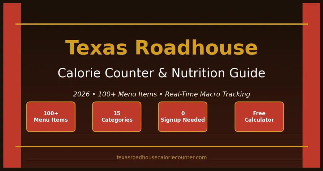 Texas Roadhouse Nutrition Calculator product preview for startup listing on Aura++