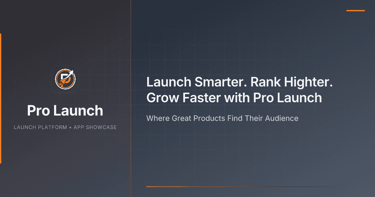 Pro Launch product preview for startup listing on Aura++
