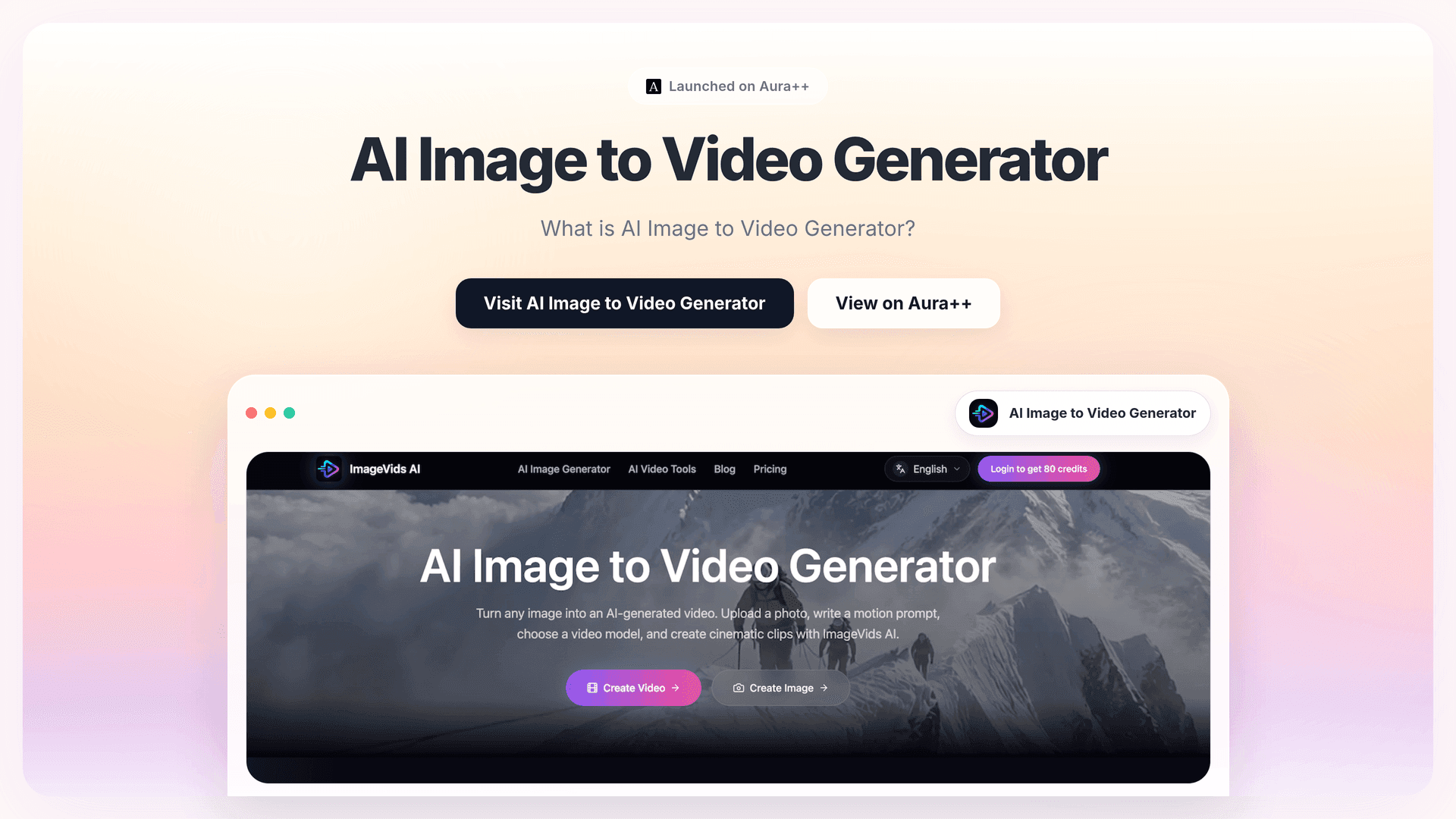 AI Image to Video Generator launch story featured image on Aura++