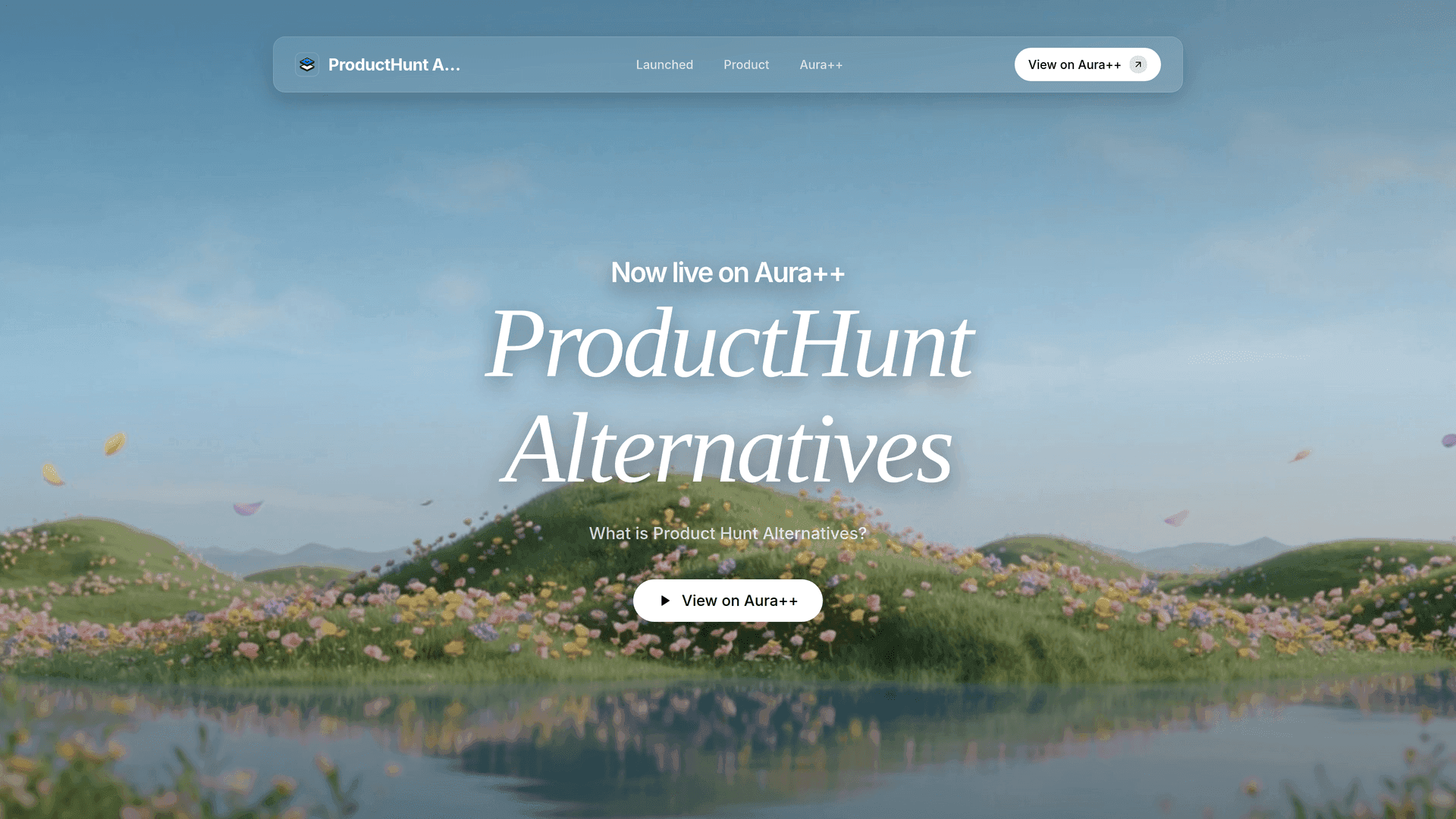 ProductHunt Alternatives launch story featured image on Aura++