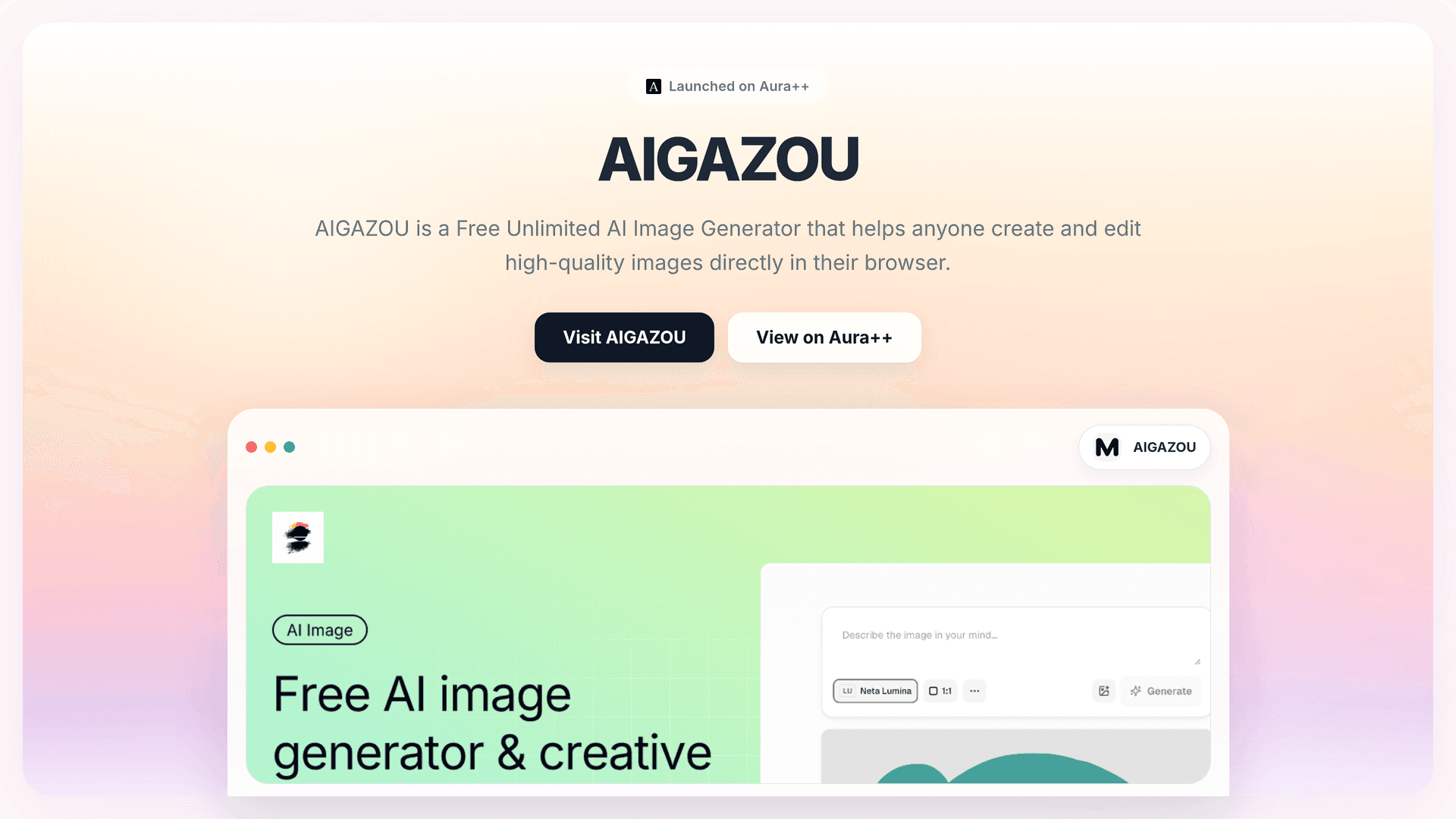 AIGAZOU launch story featured image on Aura++