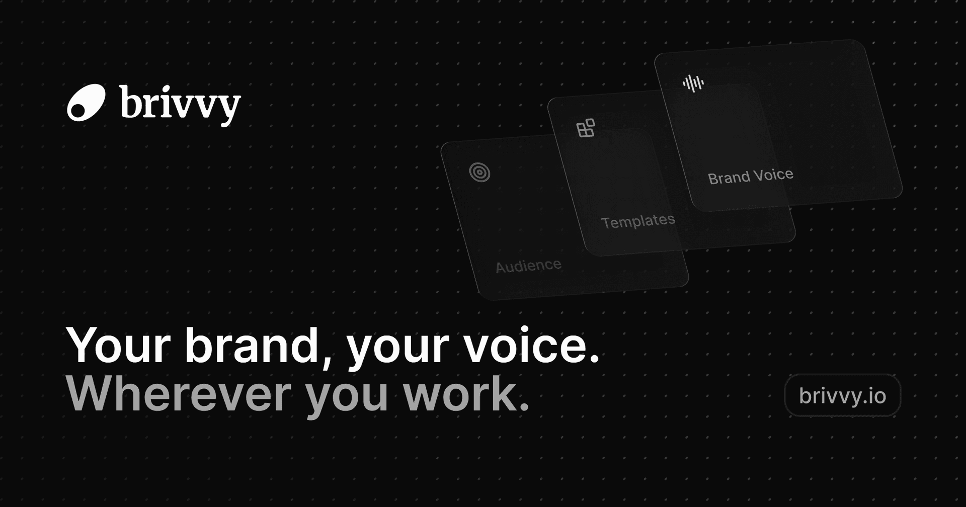 Brivvy: AI Brand Voice Platform product preview for startup listing on Aura++