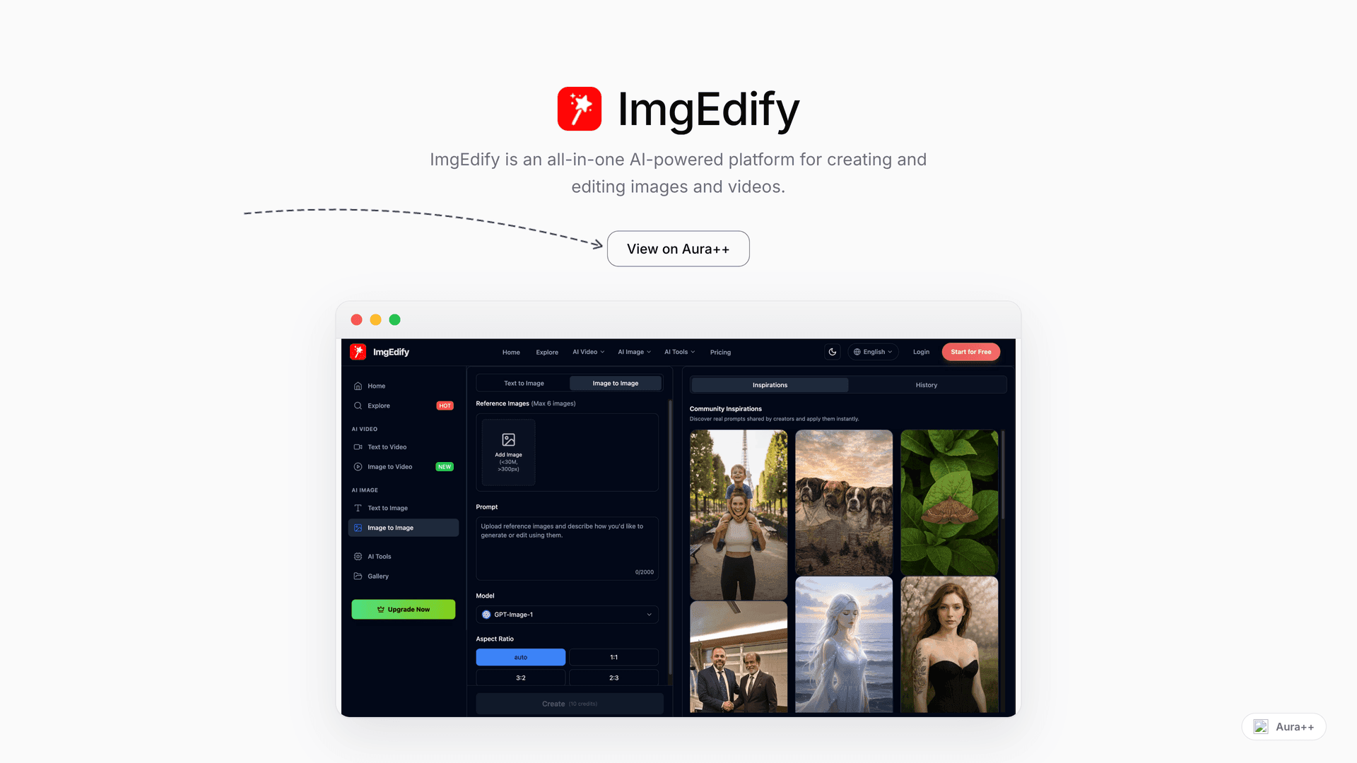 ImgEdify launch story featured image on Aura++