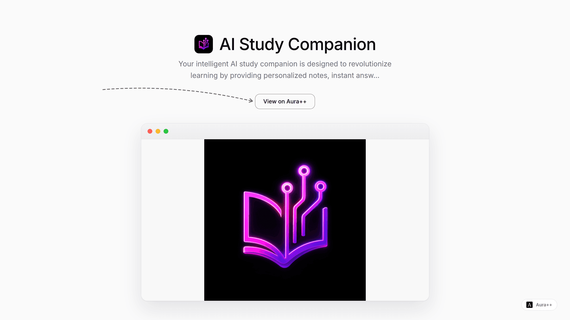 AI Study Companion launch story featured image on Aura++