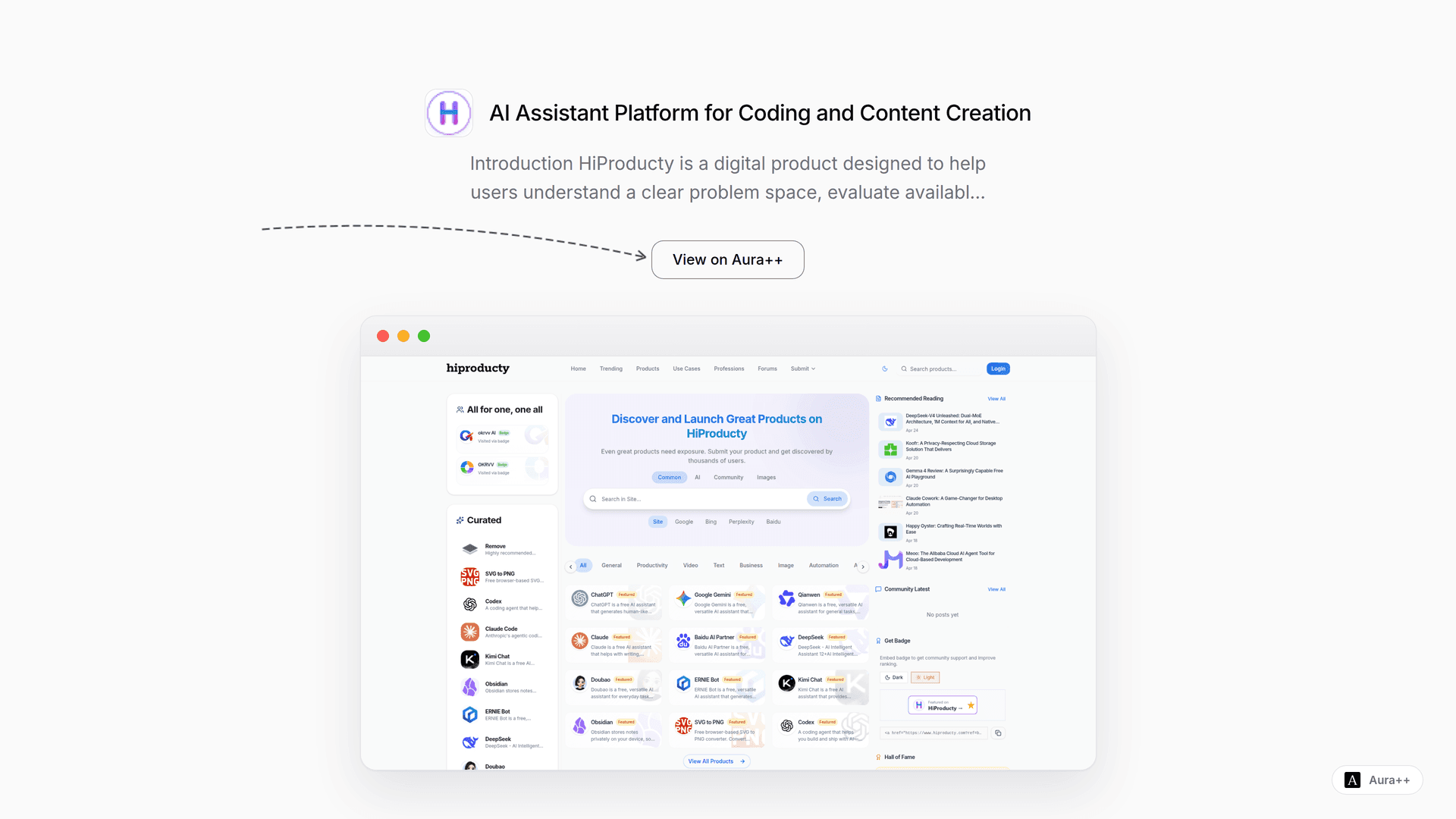 Boost Coding & Content Creation with HiProducty's AI Tools