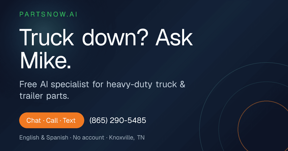 AI Heavy-Duty Truck Parts Assistant product preview for startup listing on Aura++