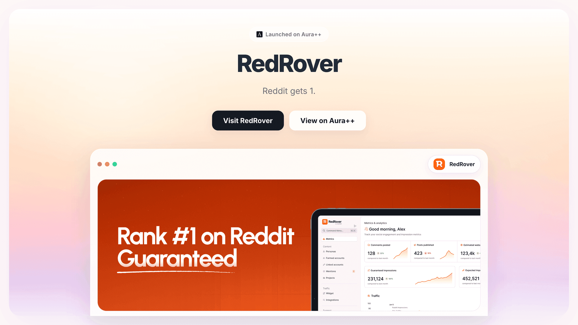 RedRover launch story featured image on Aura++