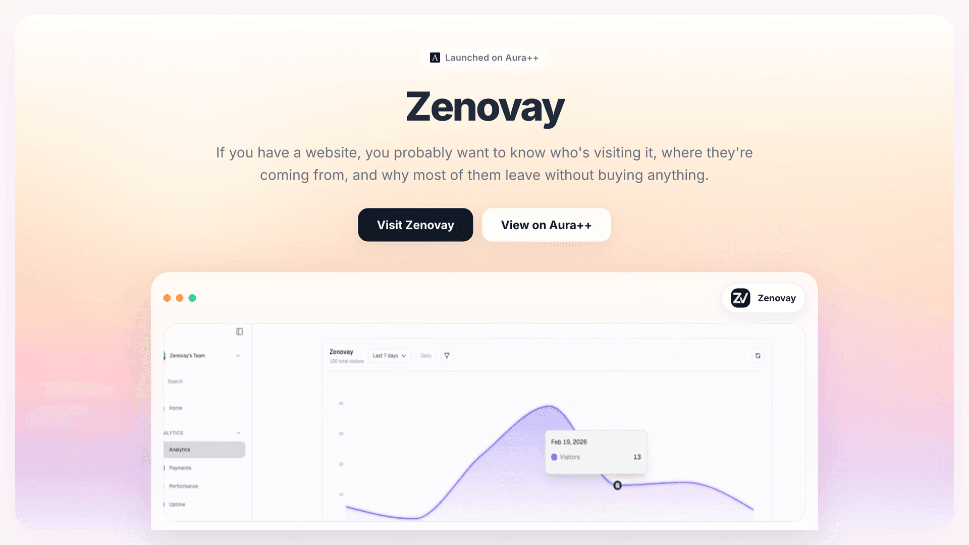 Zenovay launch story featured image on Aura++