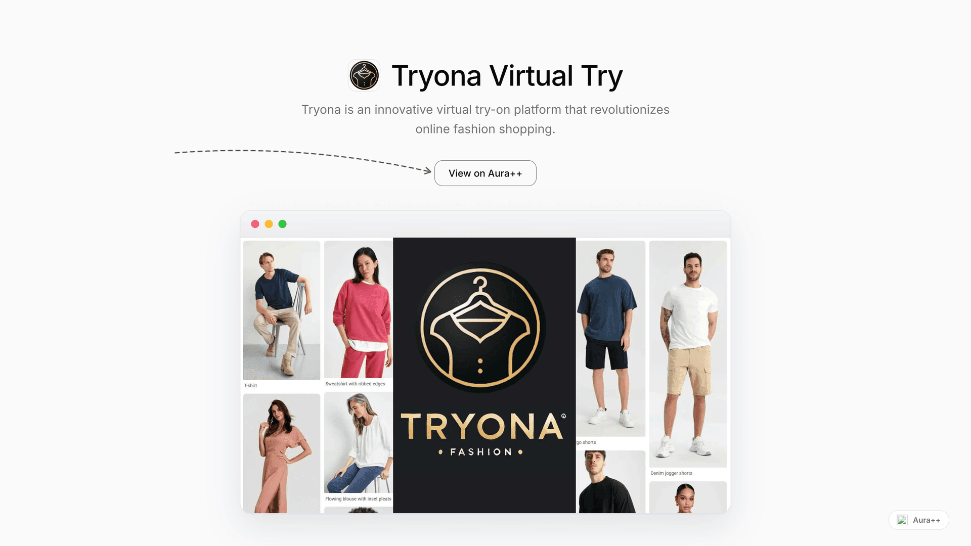 Tryona Virtual Try-Ons launch story featured image on Aura++