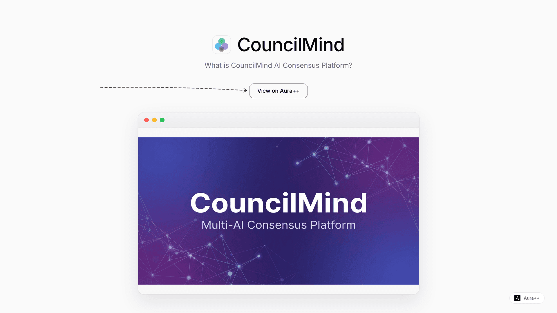 CouncilMind  launch story featured image on Aura++