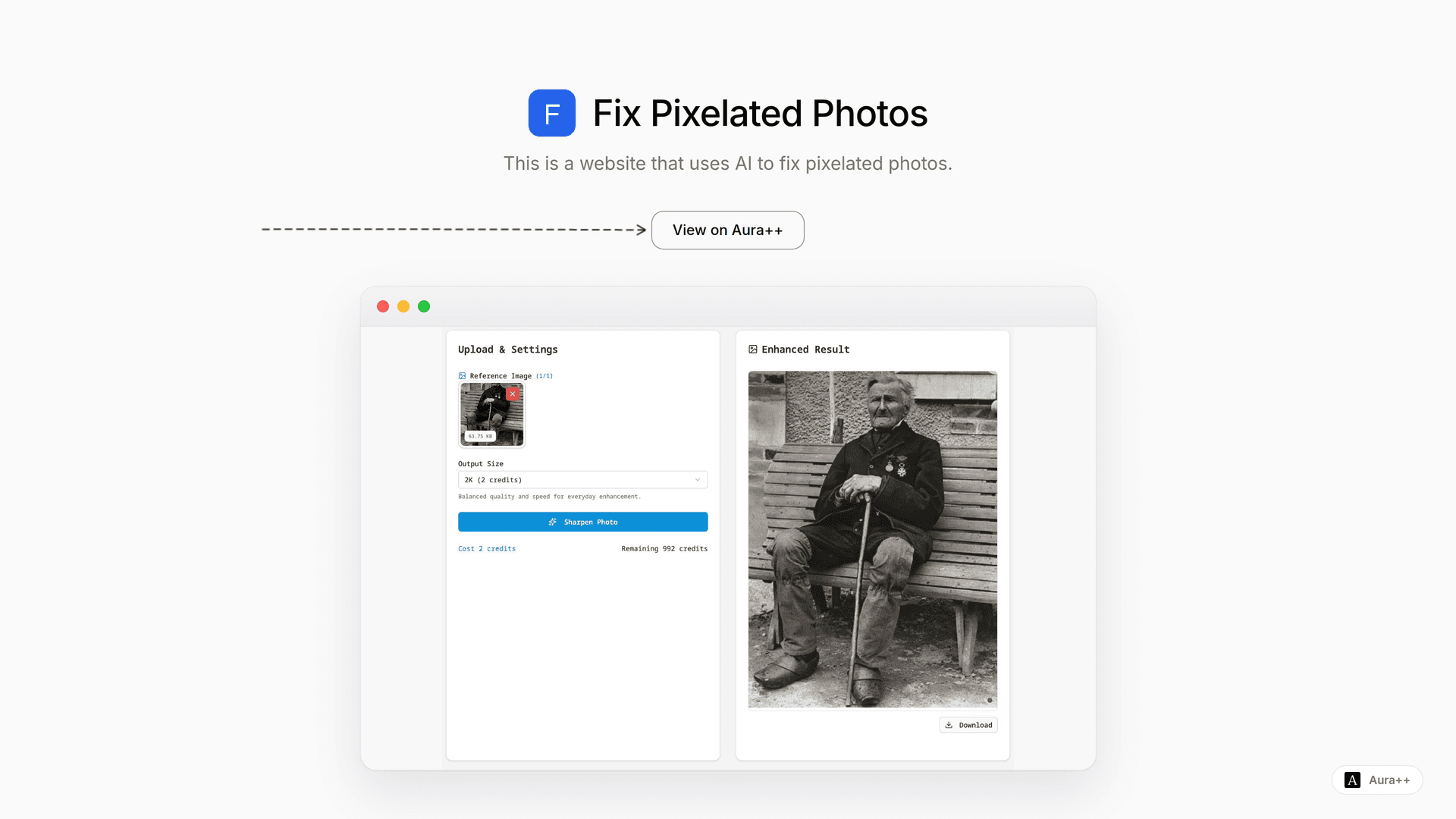 Fix Pixelated Photos launch story featured image on Aura++