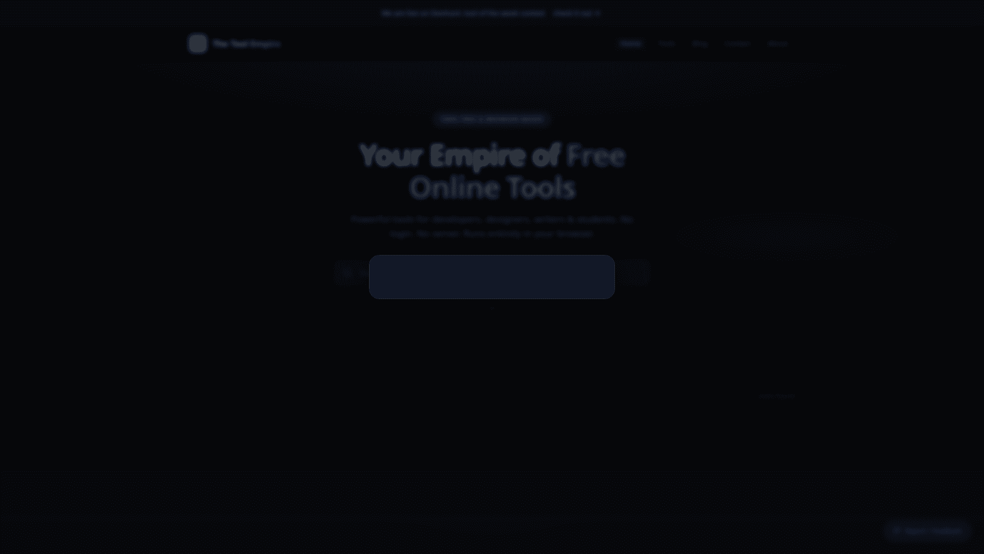 The Tool Empire: Free Browser Tools product preview for startup listing on Aura++