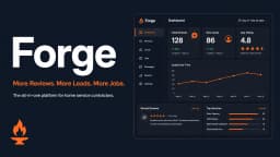 Forge - Review & Lead Response Platform startup logo on Aura++