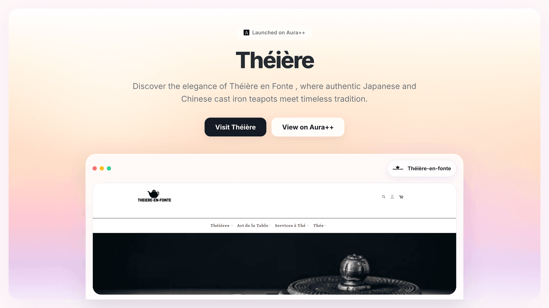 Théière-en-fonte launch story featured image on Aura++