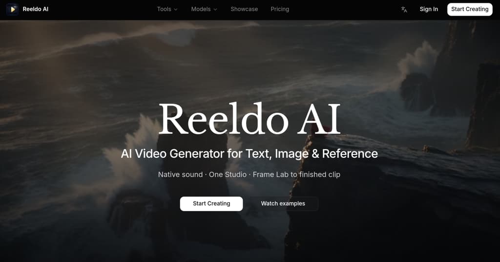 Reeldo AI product preview for startup listing on Aura++