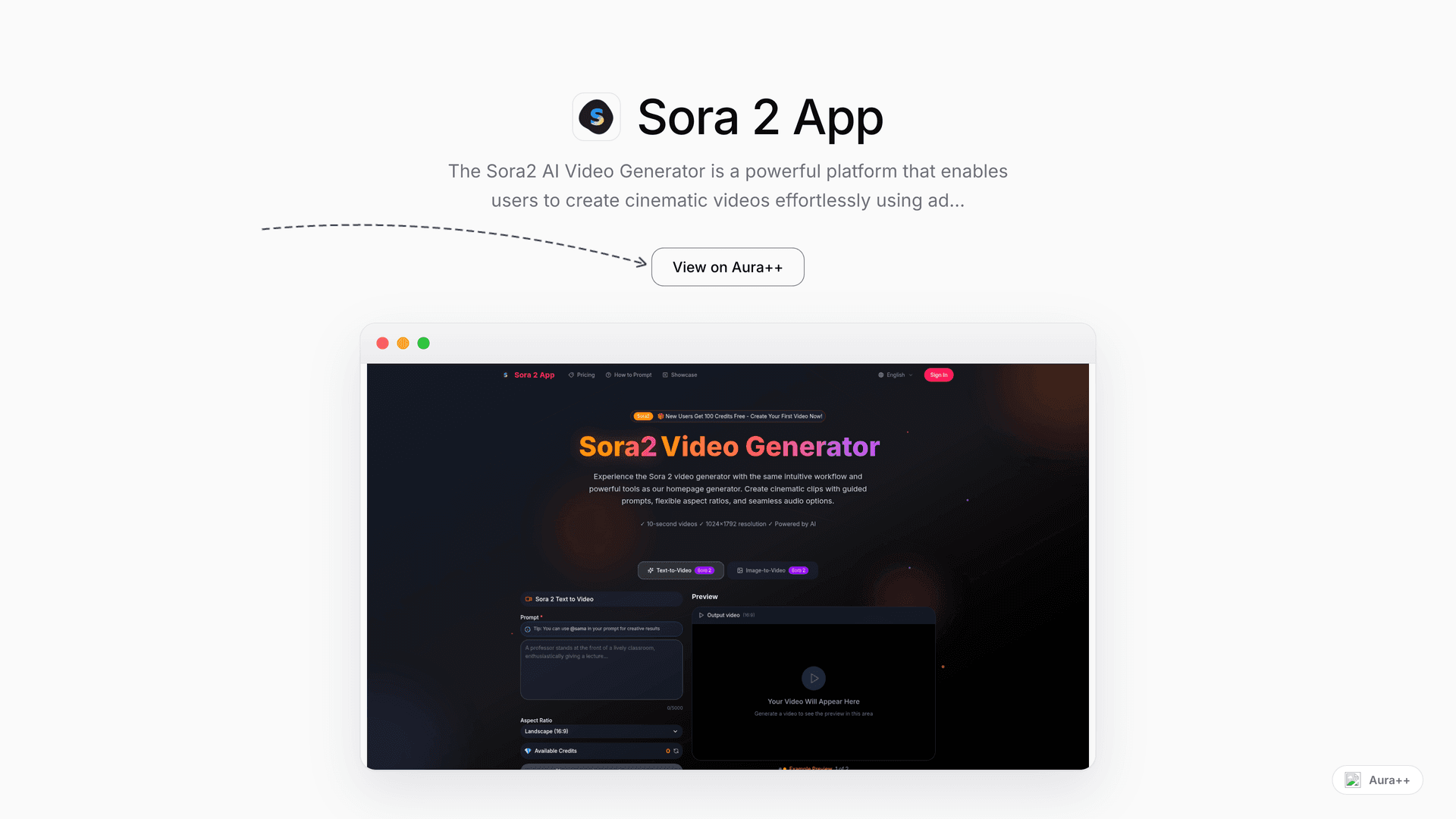 Sora 2 App launch story featured image on Aura++