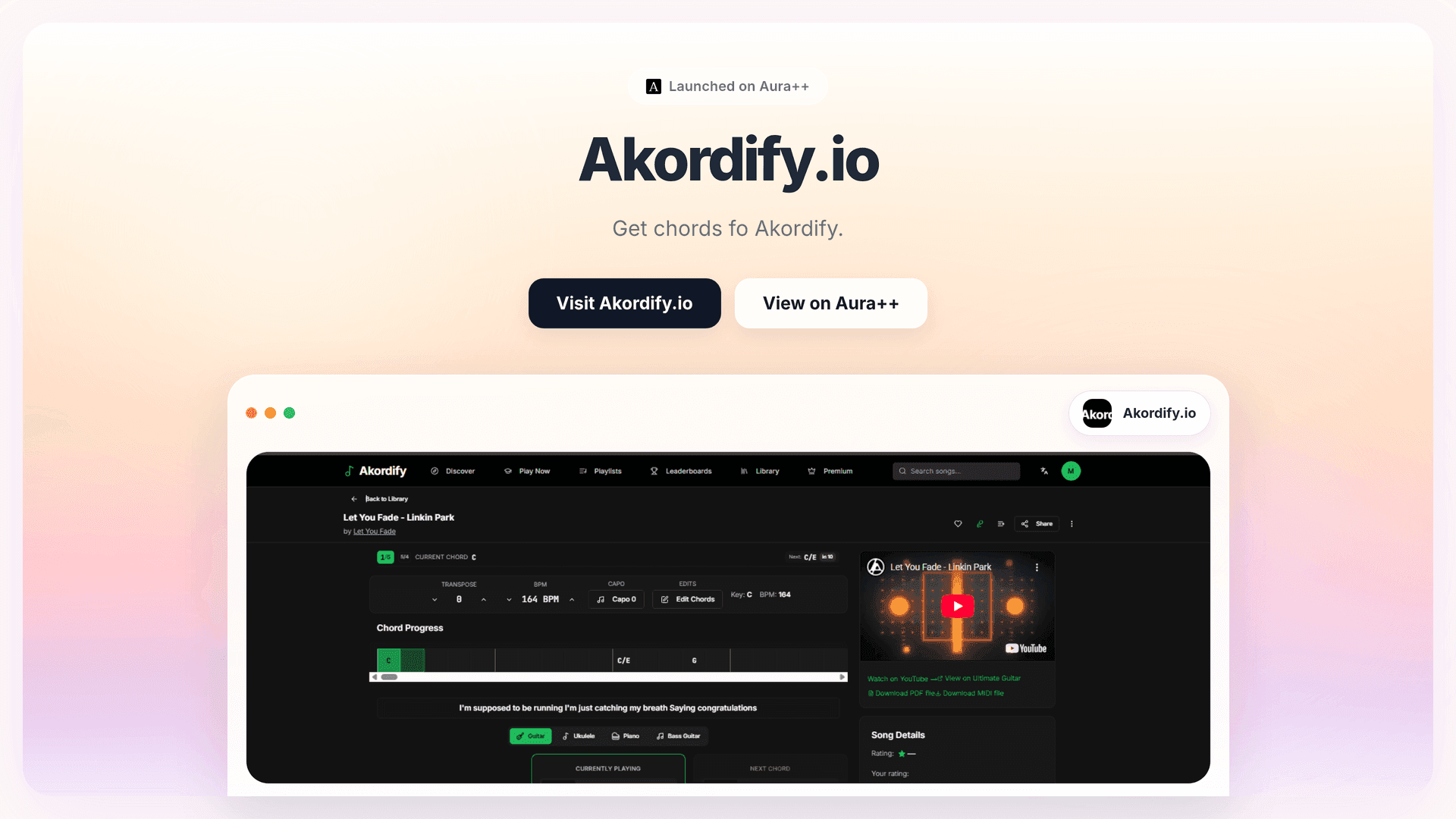 Akordify.io launch story featured image on Aura++