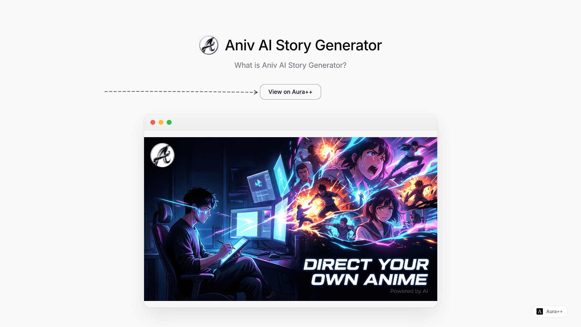 Aniv | AI Short Drama Generator launch story featured image on Aura++