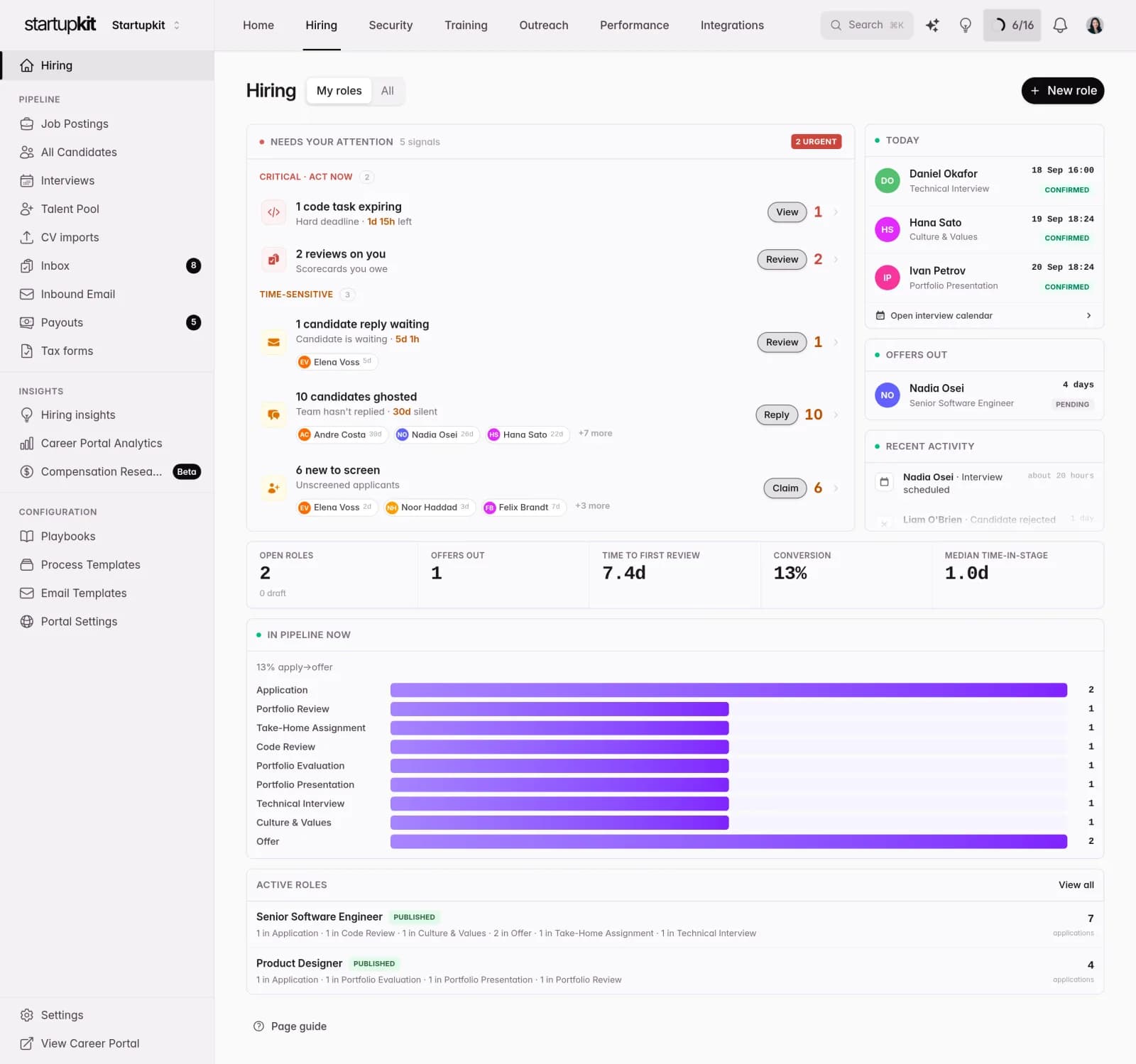 StartupKit product preview for startup listing on Aura++