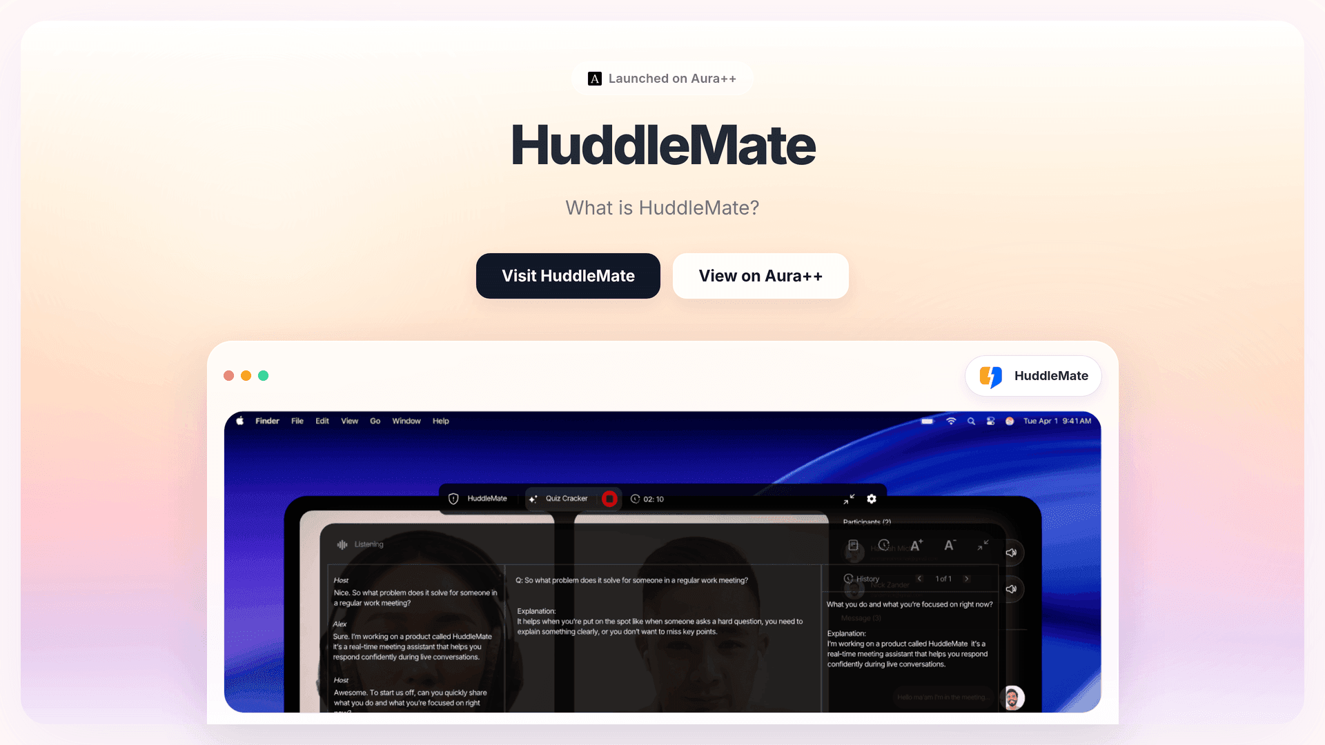 Boost Meeting Efficiency with HuddleMate's AI-Powered Responses
