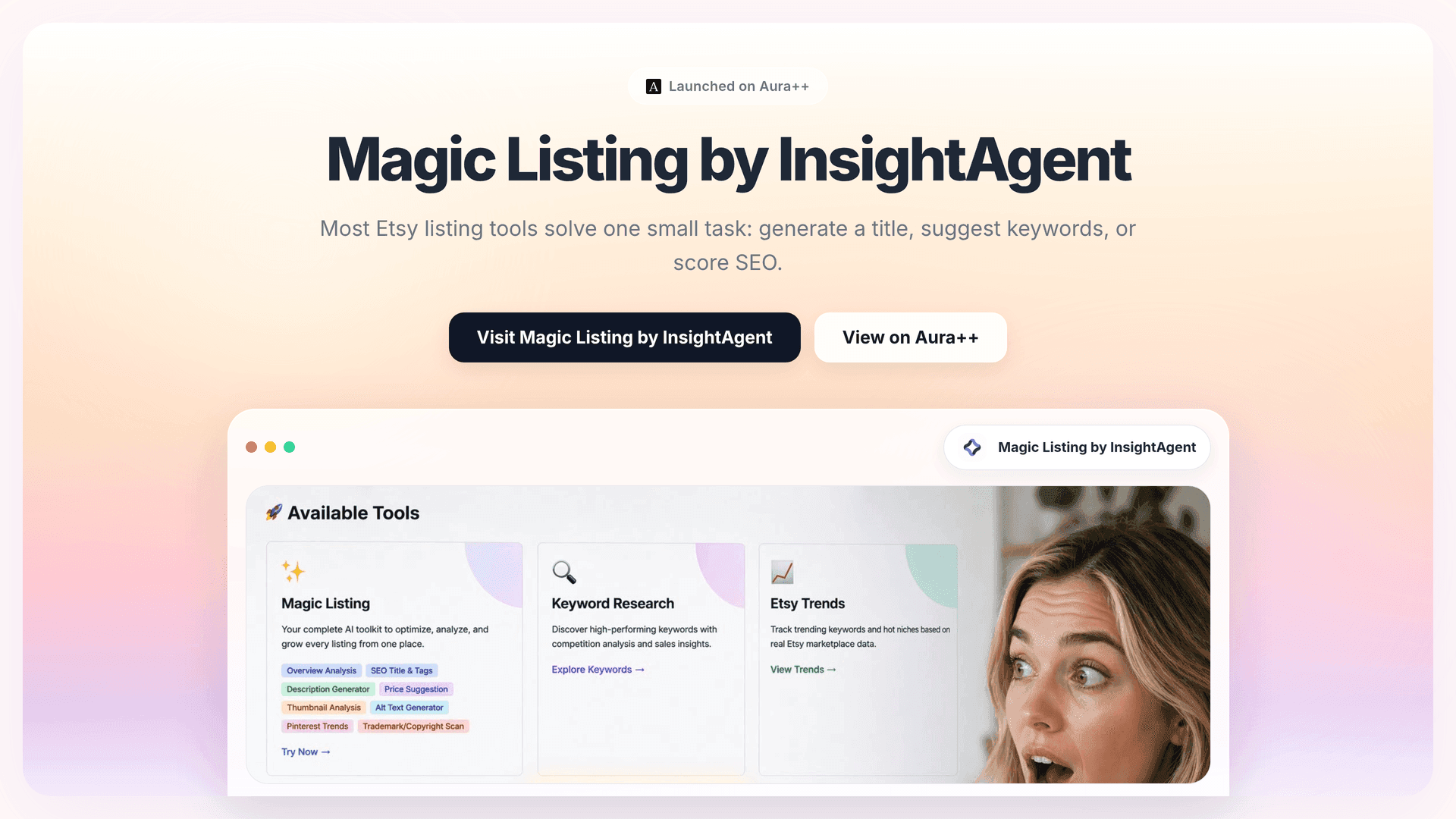 Magic Listing by InsightAgent launch story featured image on Aura++