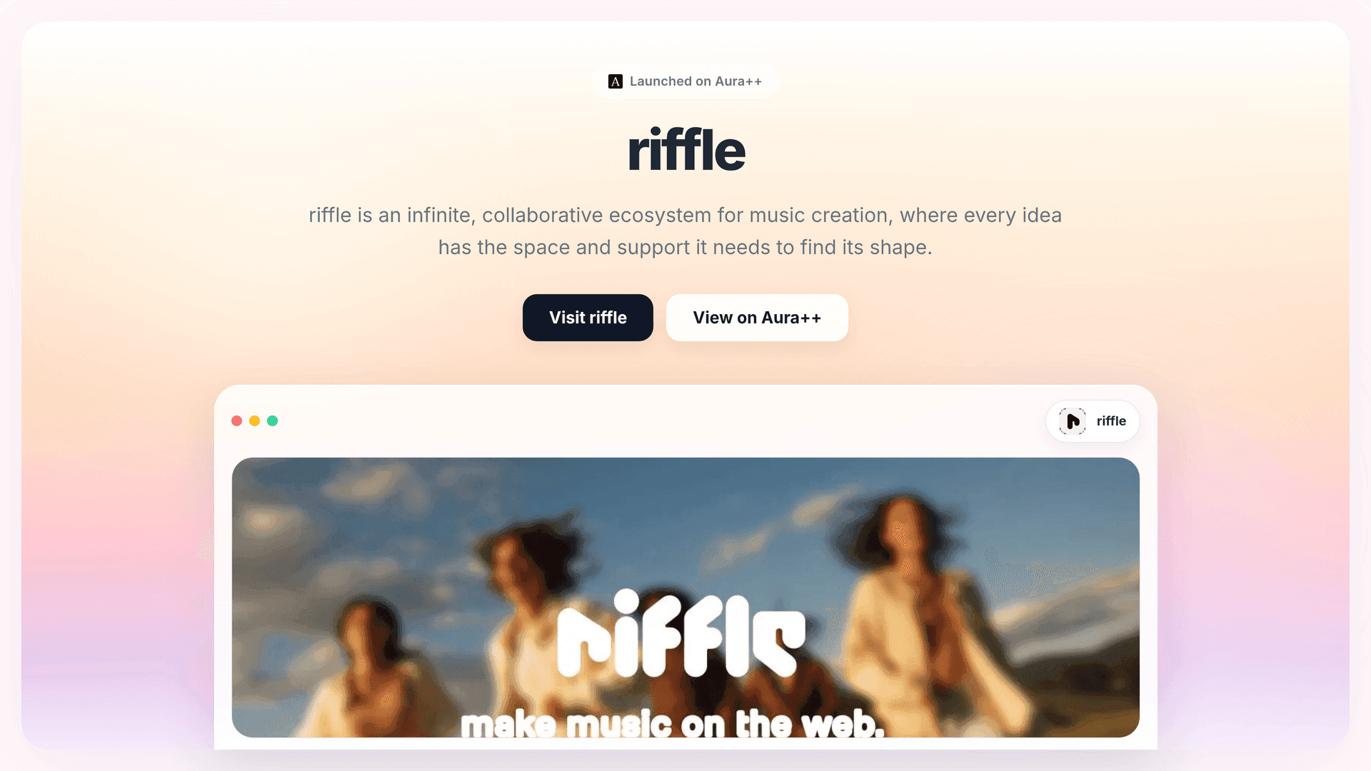 riffle launch story featured image on Aura++