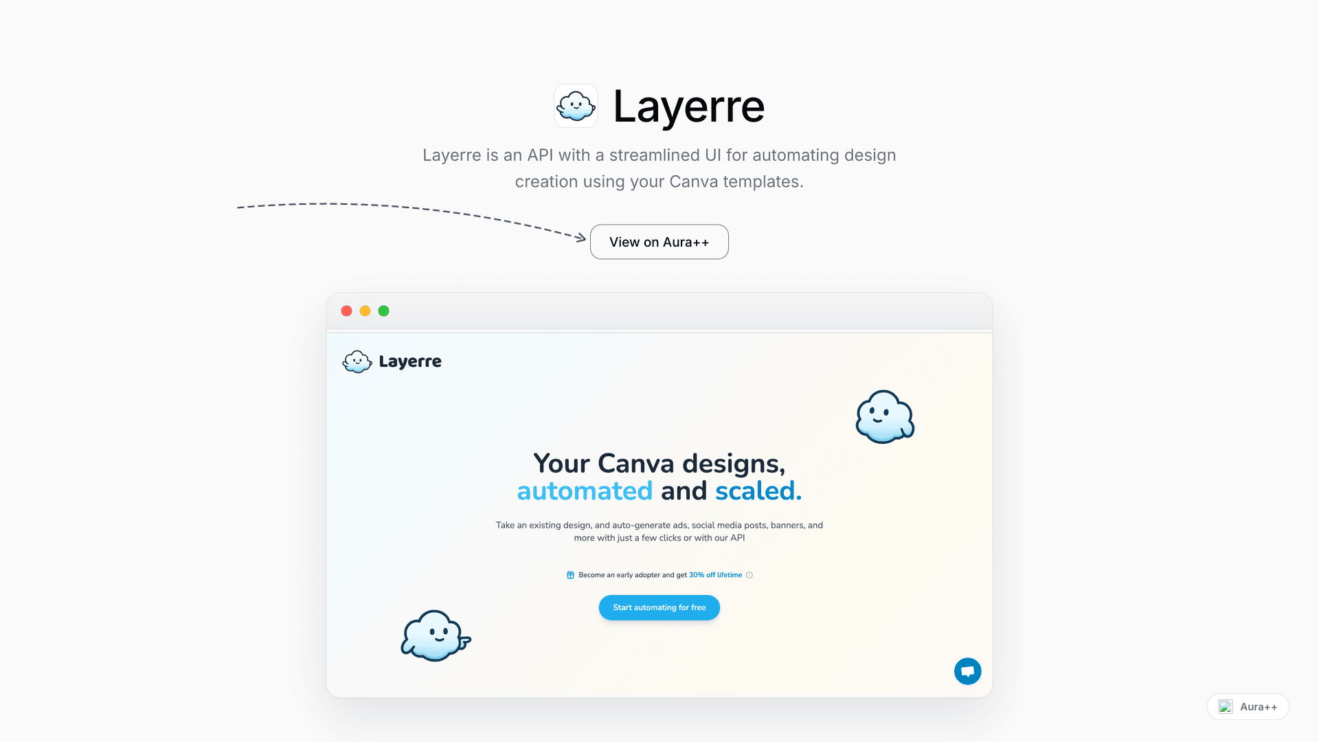 Layerre launch story featured image on Aura++