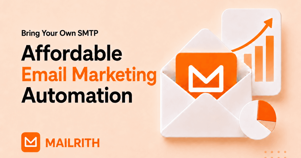 Mailrith - Affordable Email Marketing Automation Platform launch story featured image on Aura++