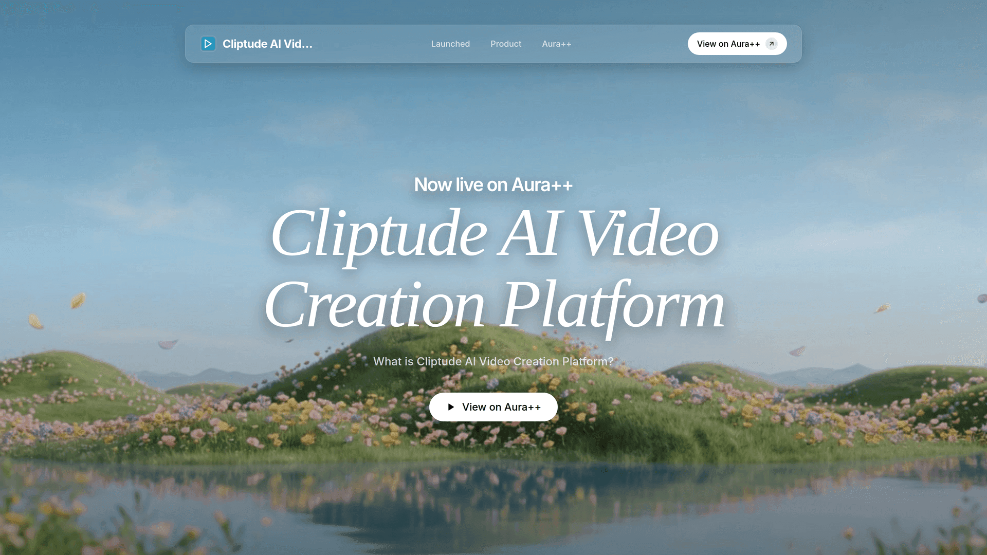 Cliptude AI Video Creation Platform launch story featured image on Aura++