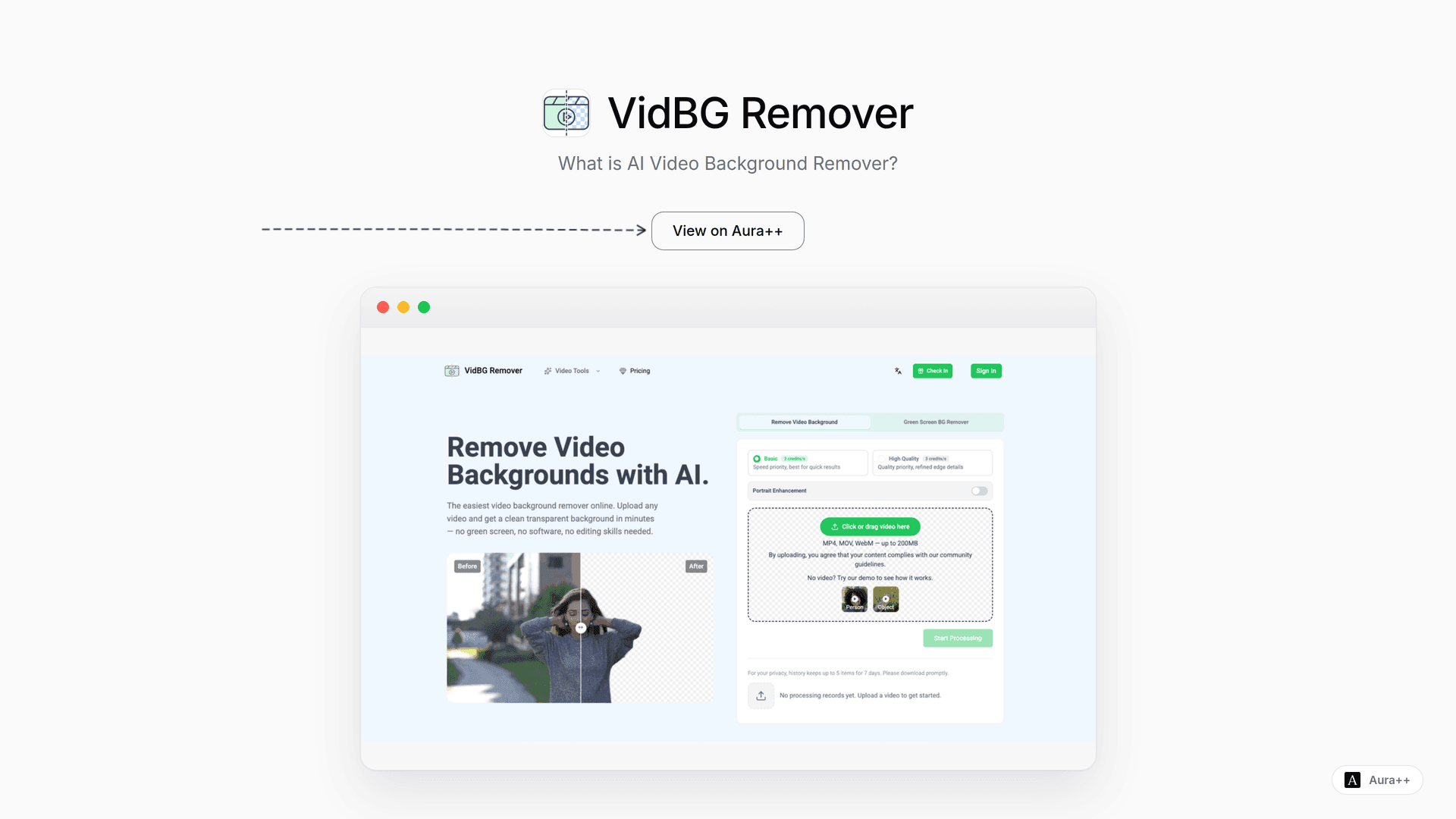 Enhance Videos Effortlessly with VidBG AI Background Remover
