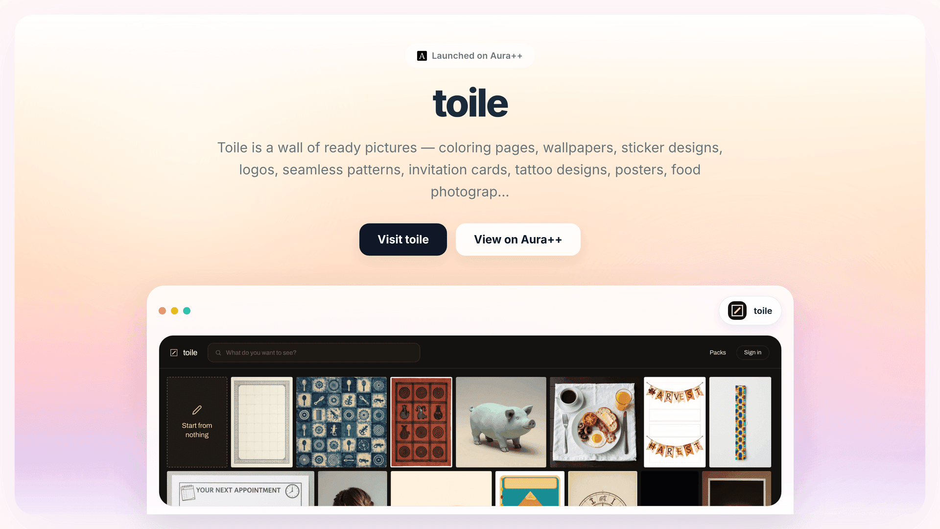 toile launch story featured image on Aura++