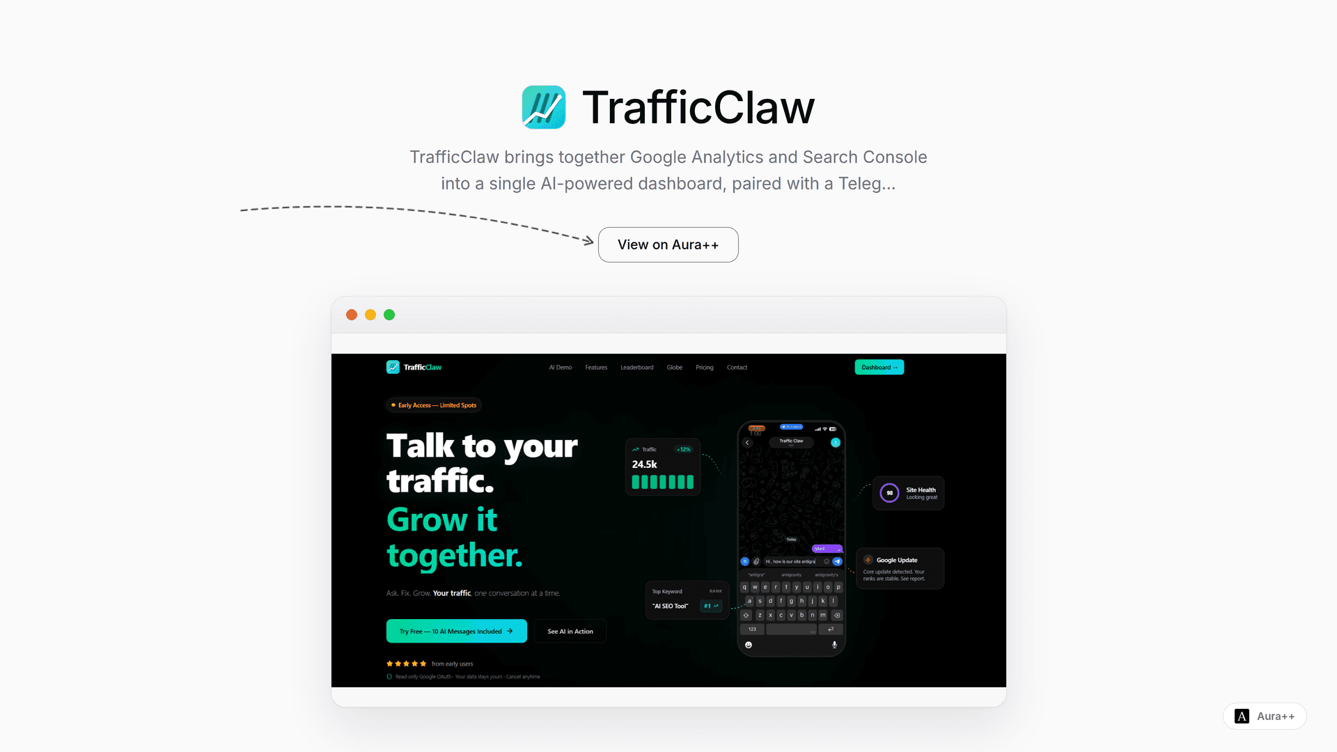 Solve Traffic Drops with TrafficClaw's AI-Driven Insights