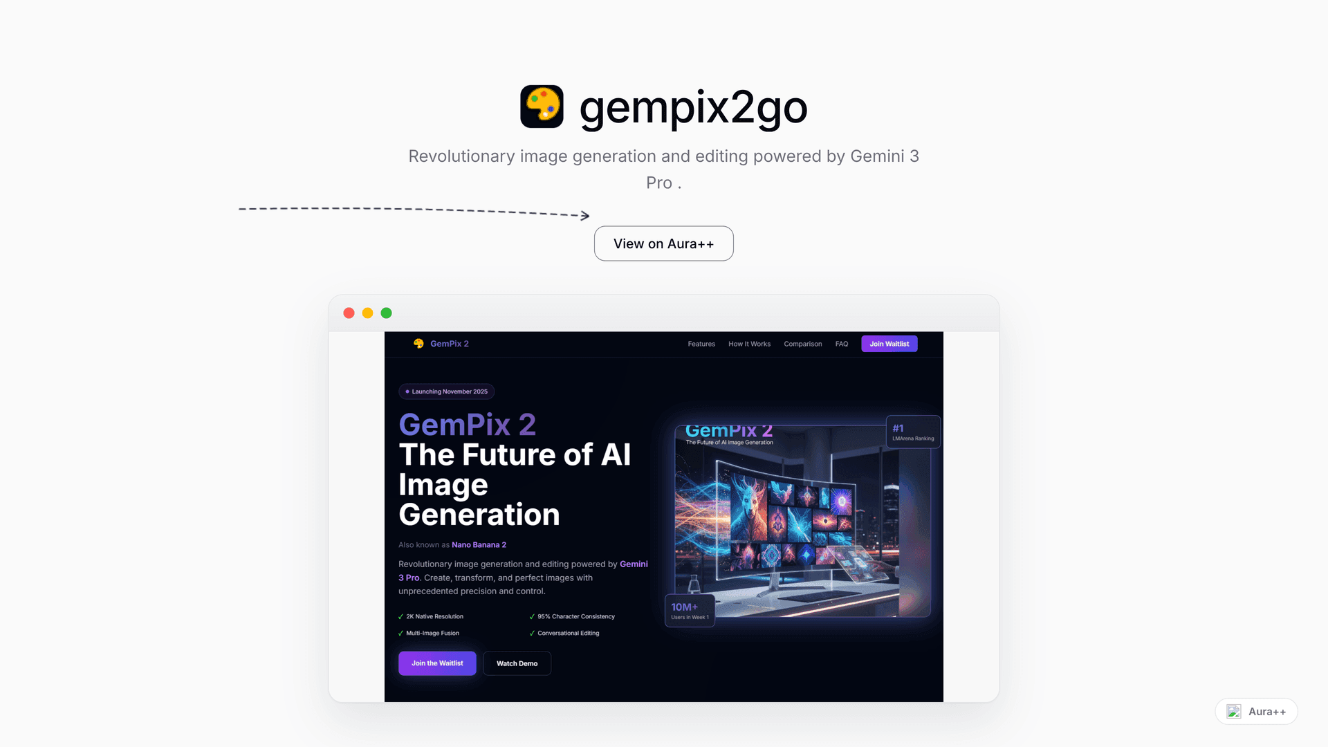 gempix2go launch story featured image on Aura++