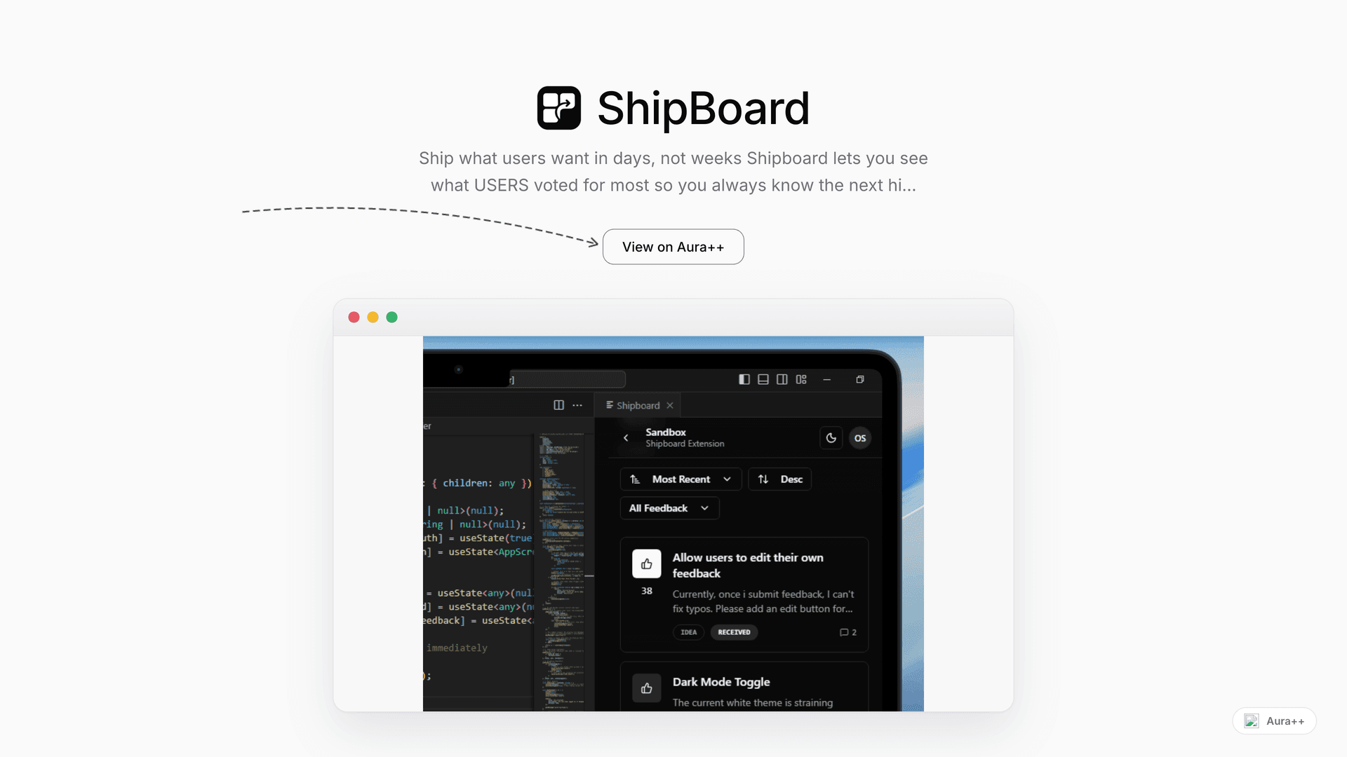 ShipBoard launch story featured image on Aura++