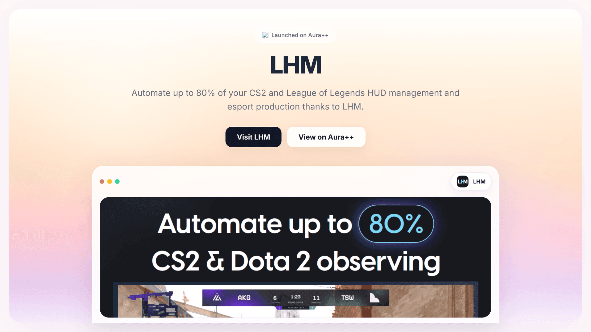 LHM  launch story featured image on Aura++