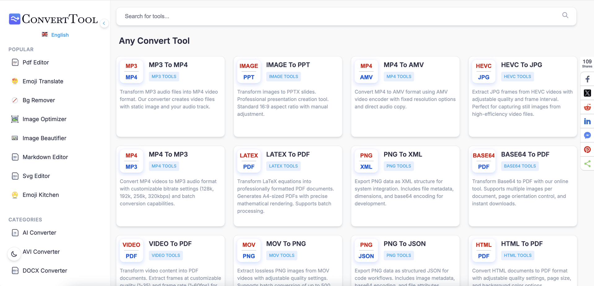 ConvertTool product preview for startup listing on Aura++