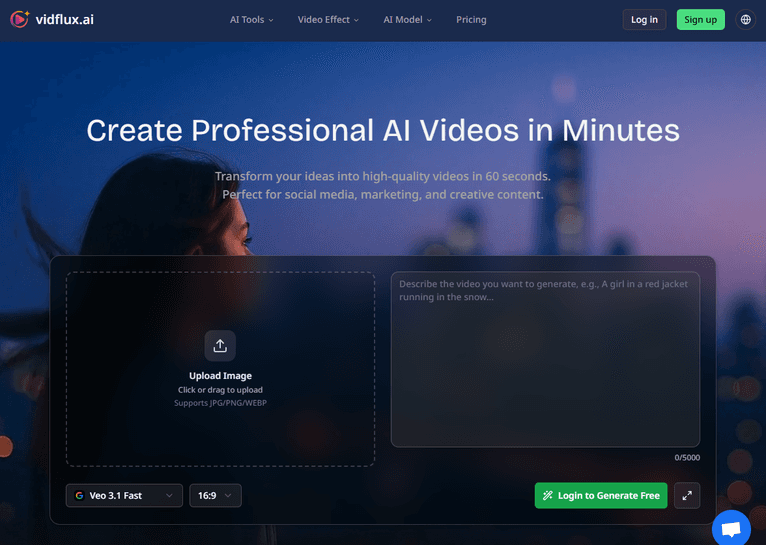 vidflux product preview for startup listing on Aura++