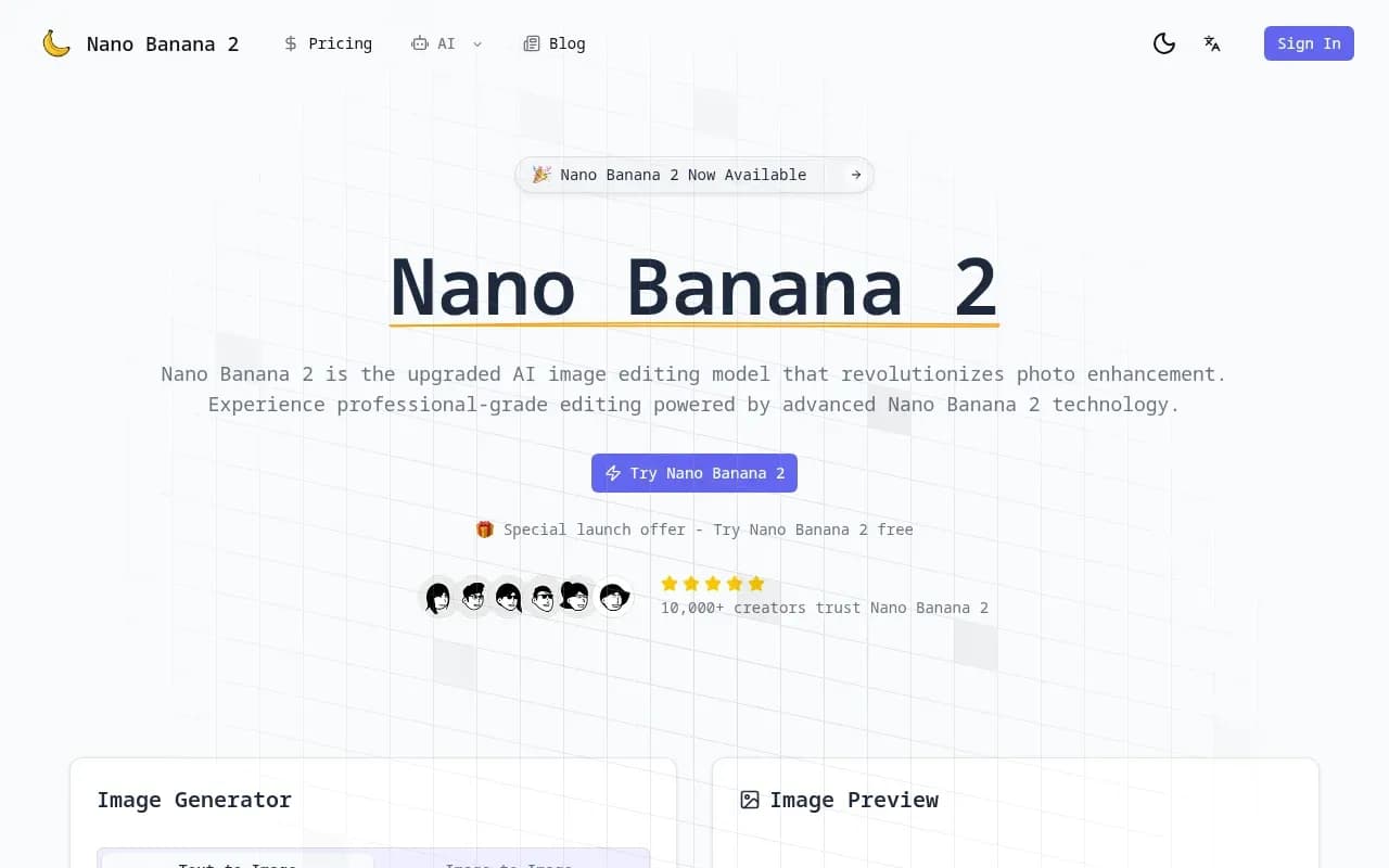 Nano Banana Pro product preview for startup listing on Aura++