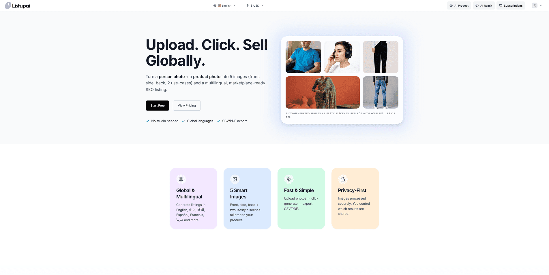 ListupAI product preview for startup listing on Aura++