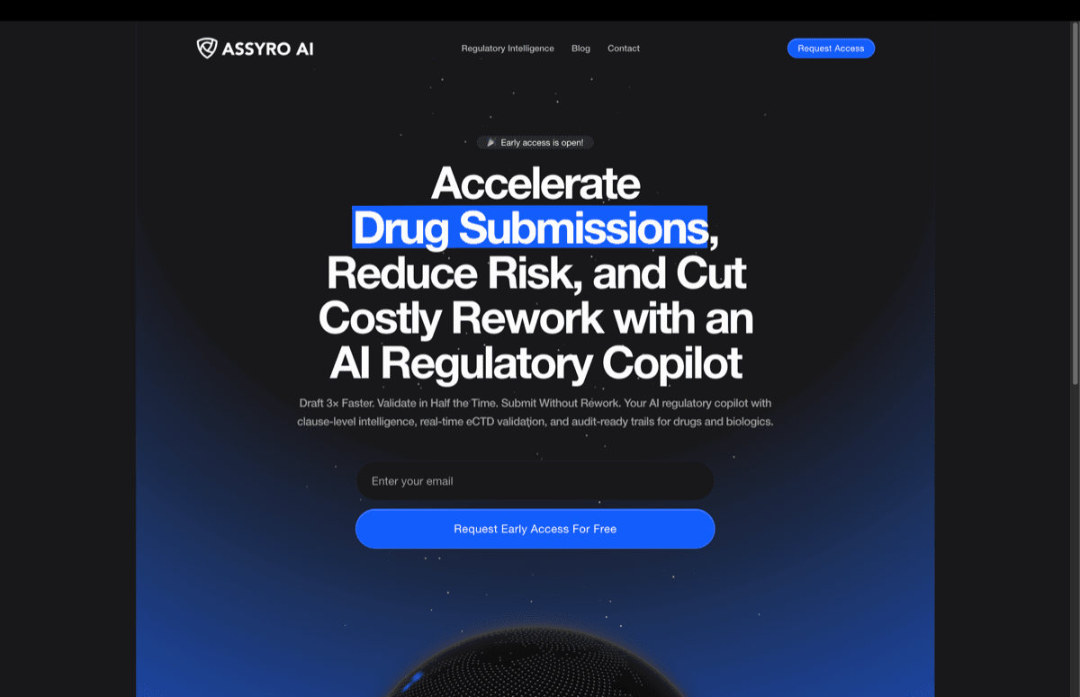 Assyro product preview for startup listing on Aura++
