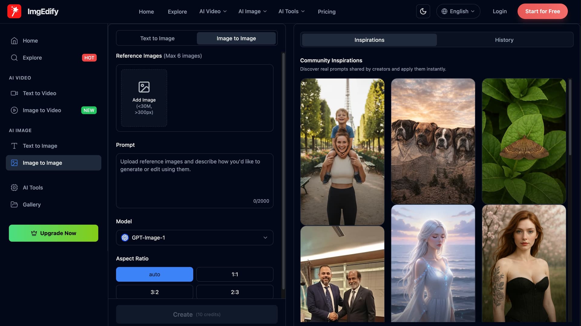 ImgEdify product preview for startup listing on Aura++