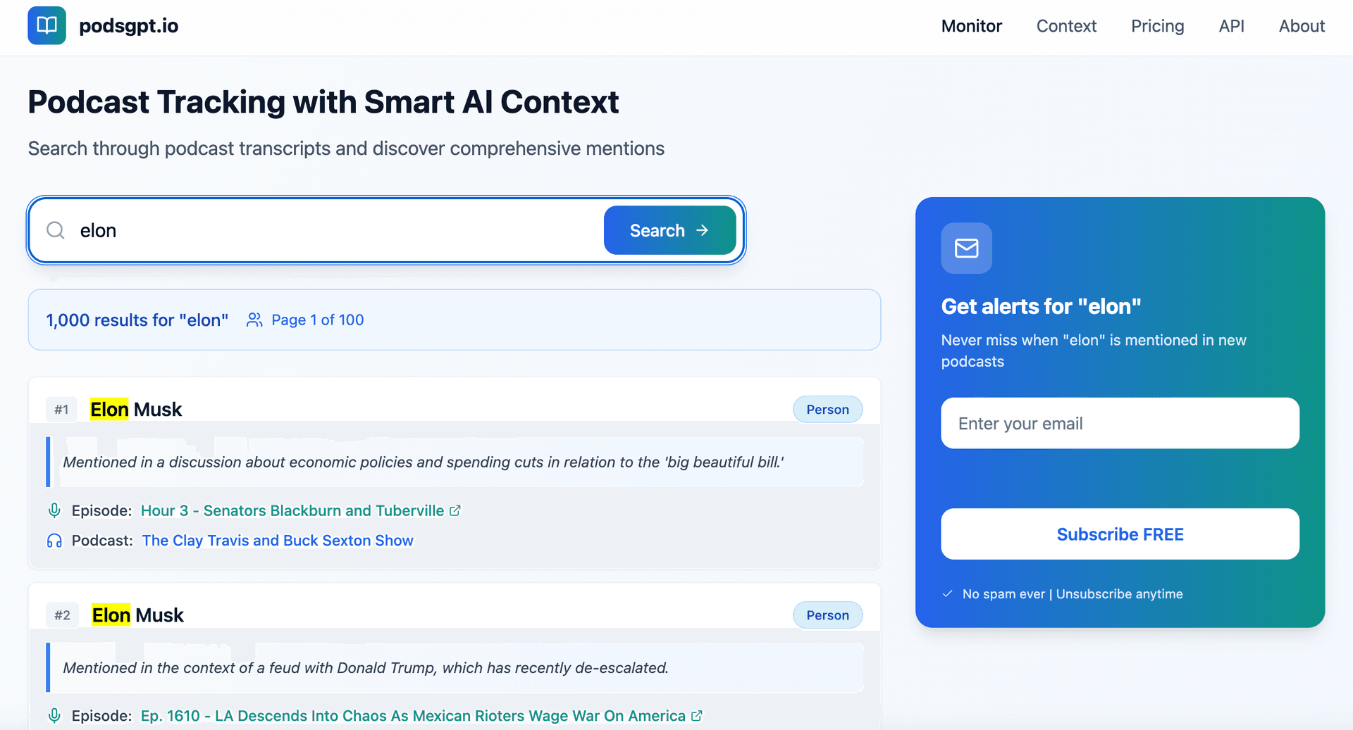 podsgpt.io product preview for startup listing on Aura++