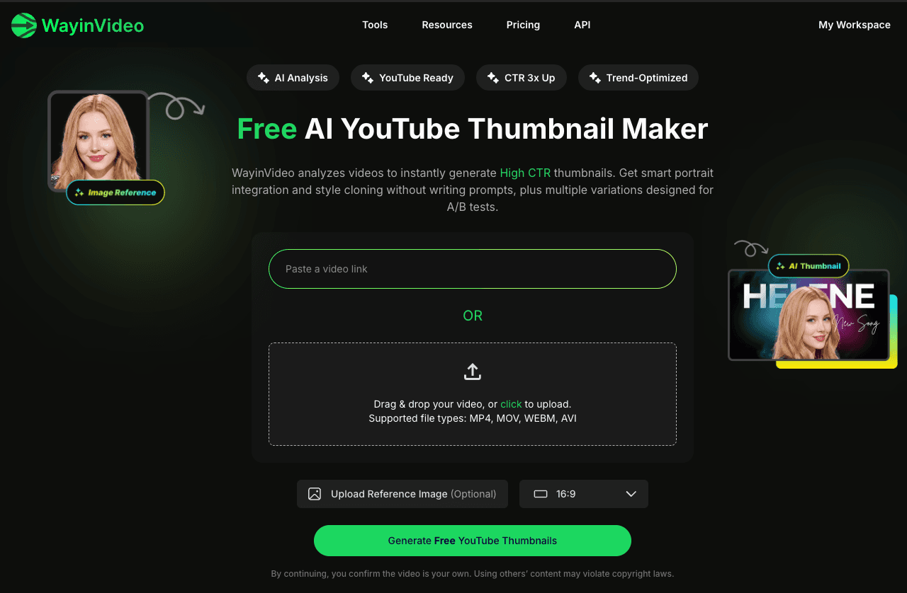 WayinVideo product preview for startup listing on Aura++