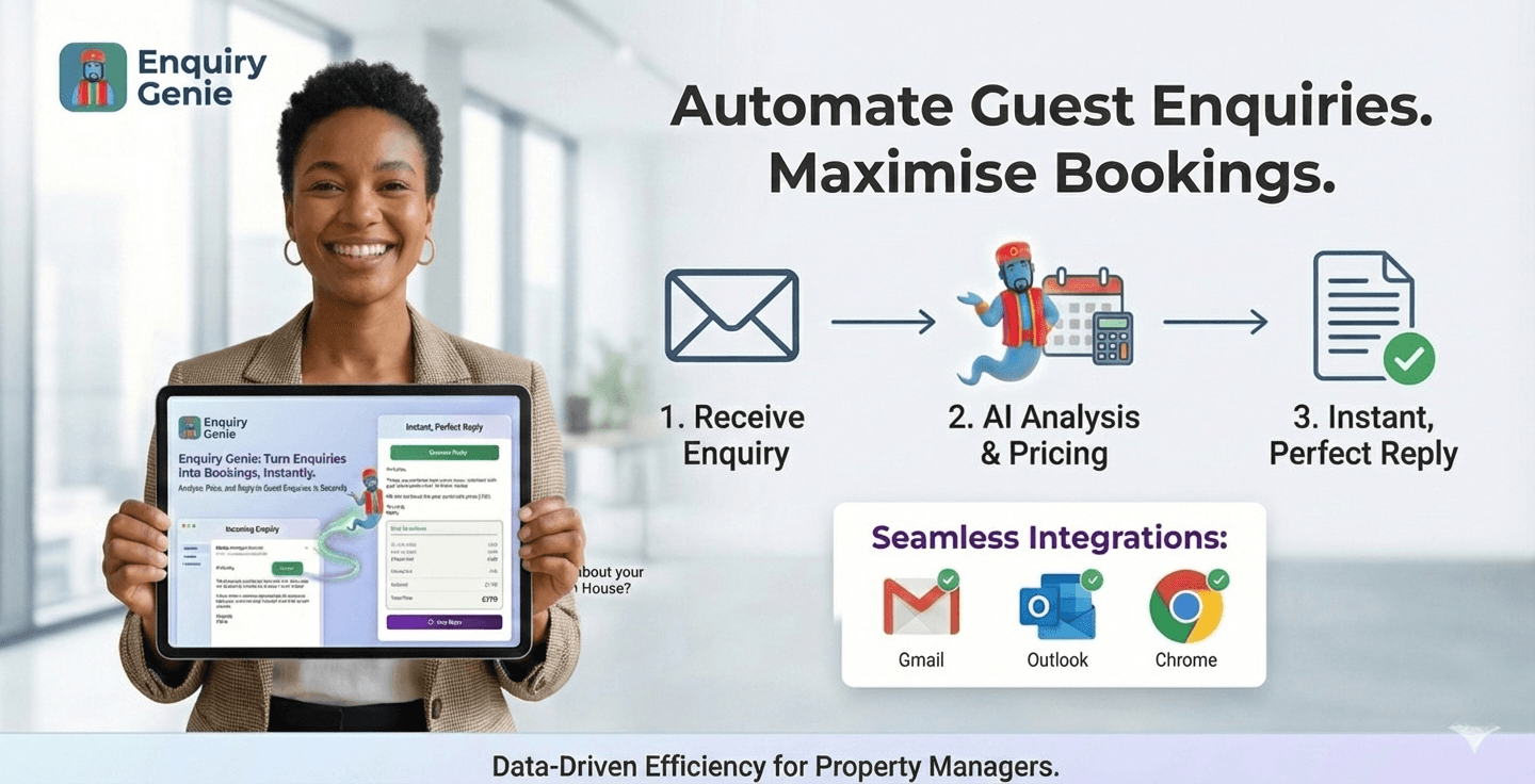 Enquiry Genie product preview for startup listing on Aura++