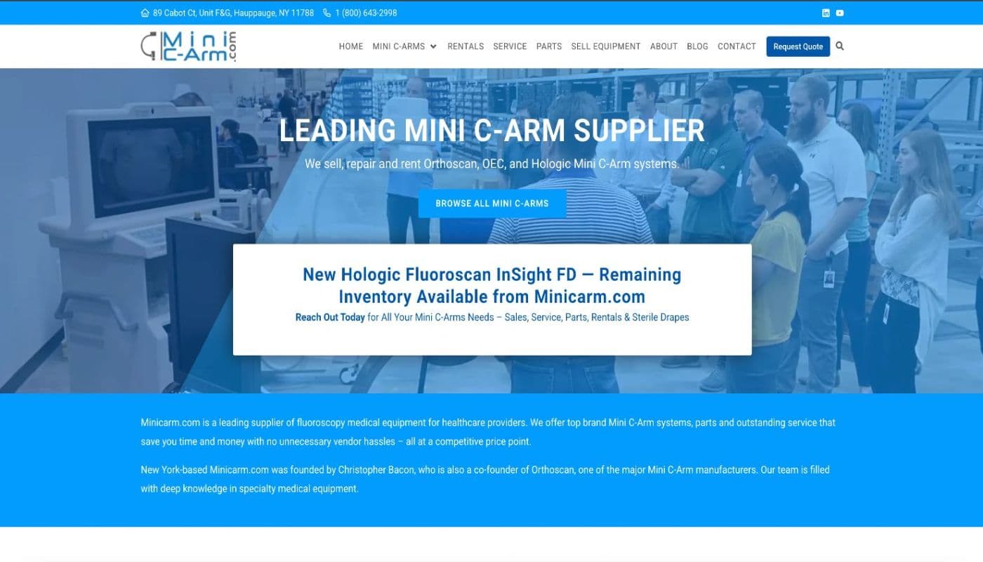 Minicarm.com product preview for startup listing on Aura++