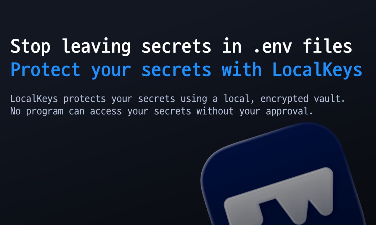 LocalKeys product preview for startup listing on Aura++
