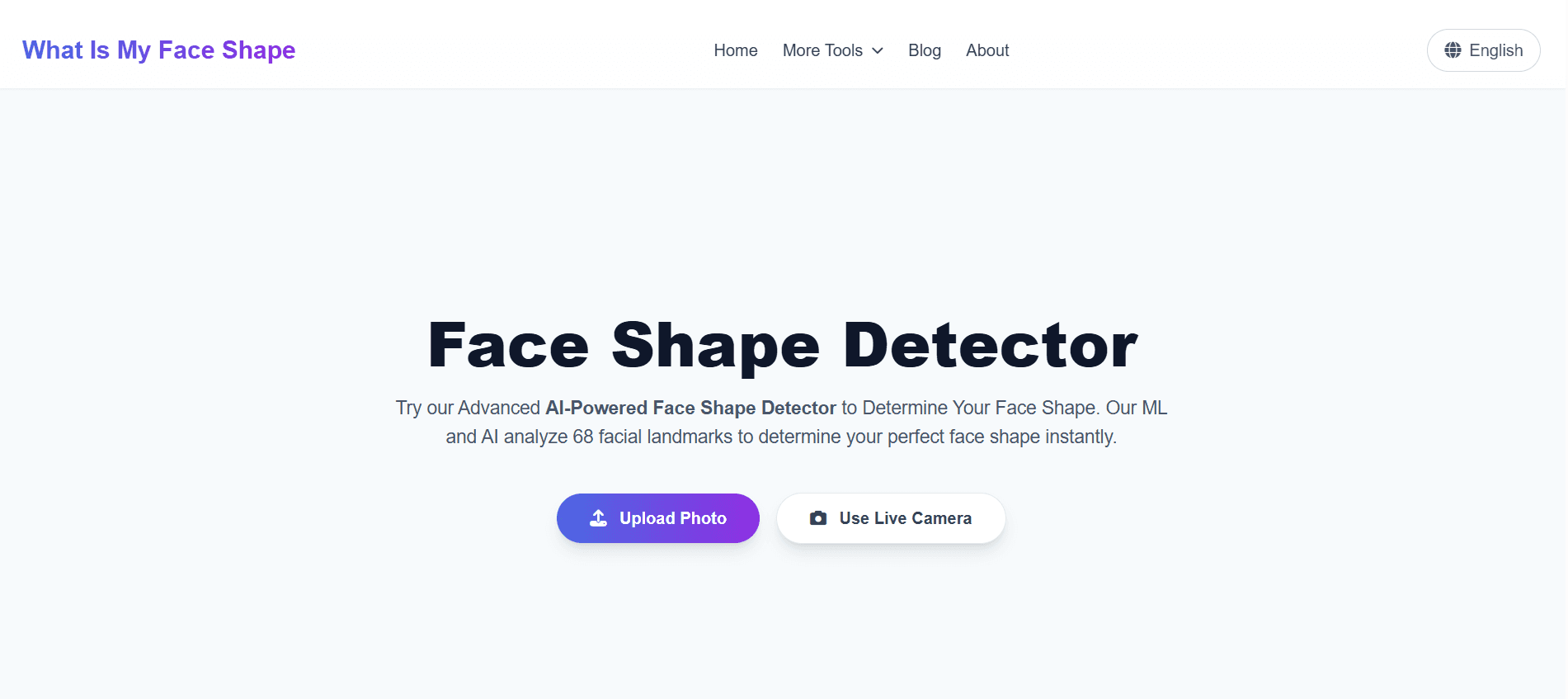 AI Face Shape Analyzer product preview for startup listing on Aura++